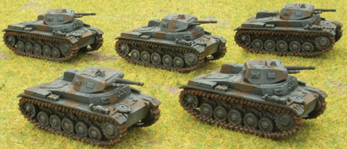 An example of Chris' Panzer II Platoon