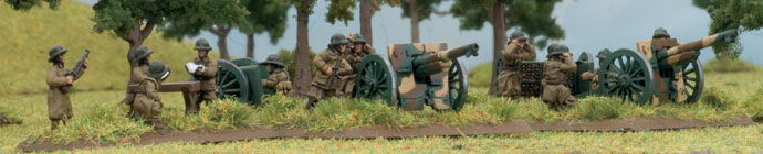 A French 75mm artillery battery