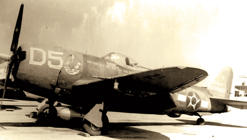 A P-47 Thunderbolt in Brazilian service