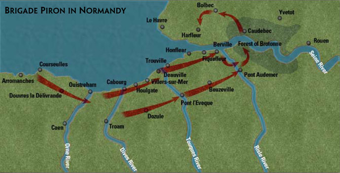 Belgian operations from Normandy to Belgium