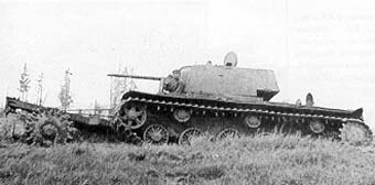 KV-1e with PT mine roller
