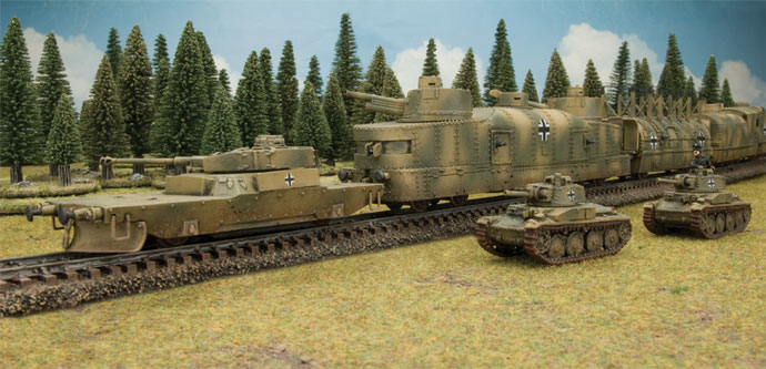 Captured Polish Armoured Train in German Service