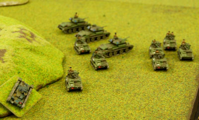 Phil's tanks prepare to hold the objective in Game 2
