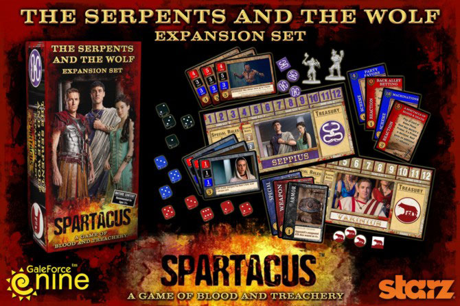 Spartacus: The Serpents and the Wold Expansion Set Teaser Image