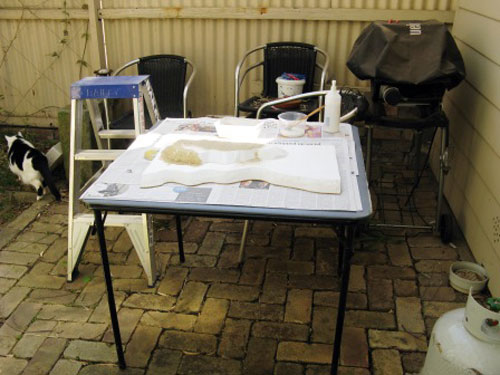 Hills ready for sanding. Hills ready for sanding.