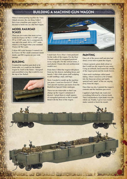 Mike's modeling guide for his machine-gun wagon