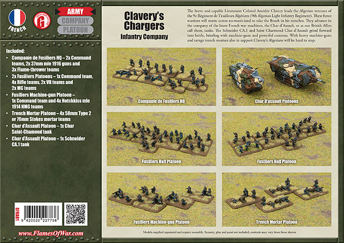 Clavery's Chargers (GFRAB01) Great War French Army Deal