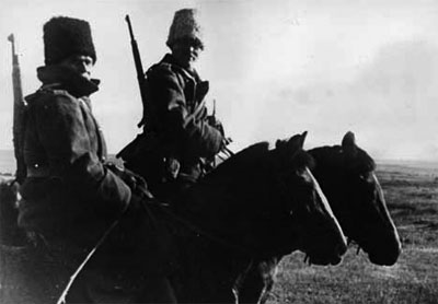 Romanian Cavalry dress for the onset of winter.