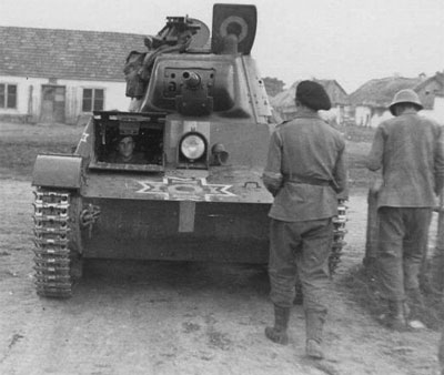 A captured T-26 obr 1939 in Romanian colours