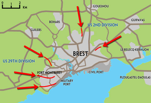 The assault on Brest