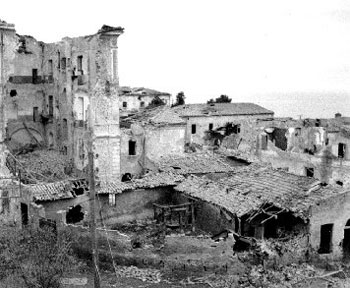 A view of Ortona rooftops after the fighting was over.