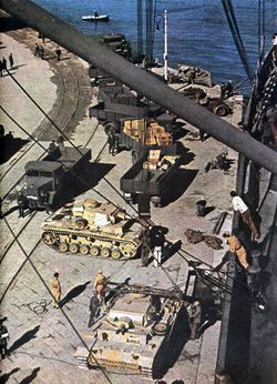 Panzers on the dock