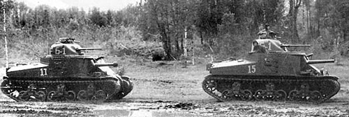 M3 medium tanks