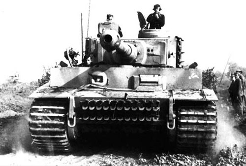 Tiger tank during the battle for Kursk