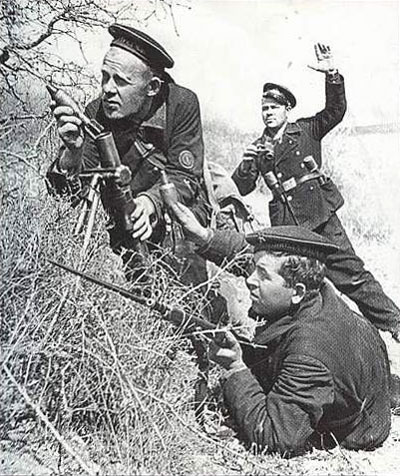 Soviet Naval Infantry in action
