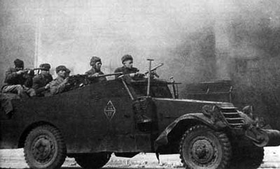Soviet recon in a scout car