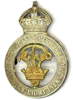 Princess Patricia’s Canadian Light Infantry cap badge