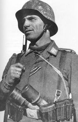Luftwaffe Field Trooper armed with a rifle and grenades