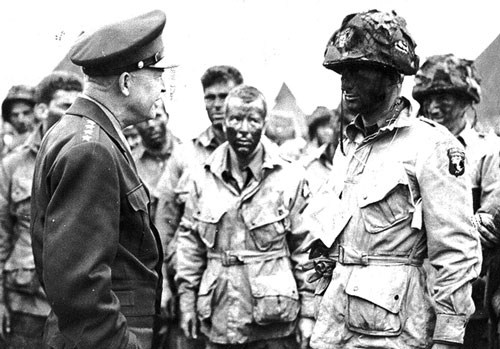 General Eisenhower and Paratroopers