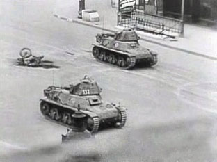 German Tanks in Paris, 1944