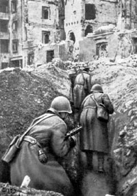 Soviet infantry in Stalingrad