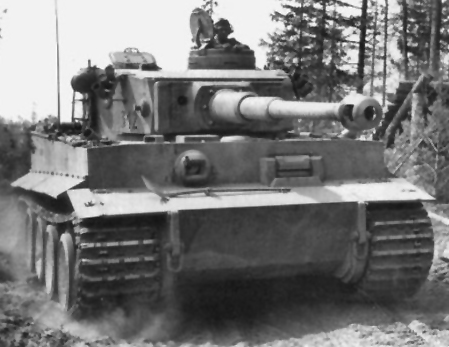 The Tiger I E armed with the 8.8cm KwK36