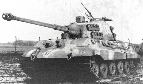 The King Tiger armed with the 8.8cm KwK43