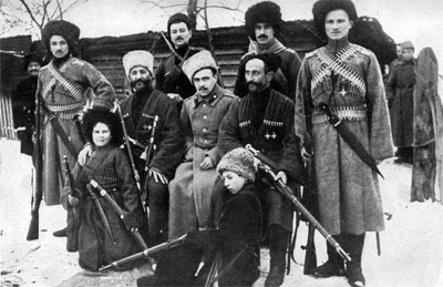 Cossacks during the civil war