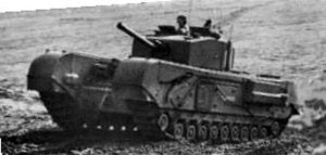 6pdr armed Churchill III in Tunisia