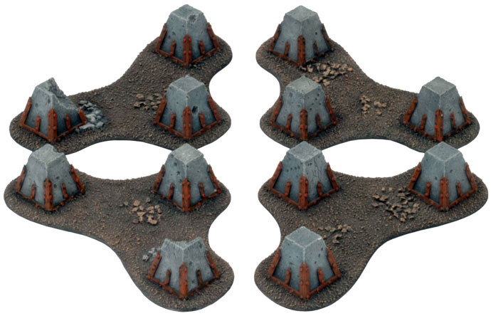 Battlefield in a Box - Gothic Tank Traps (BB517)