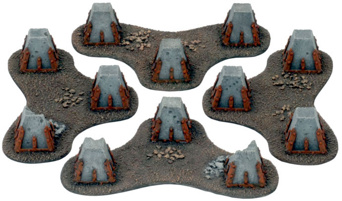 Battlefield in a Box - Gothic Tank Traps (BB517)