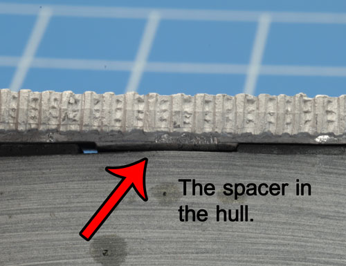 The spacers in the hull