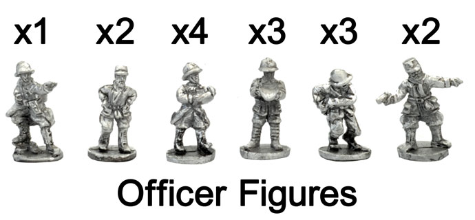 The French Officer Figures