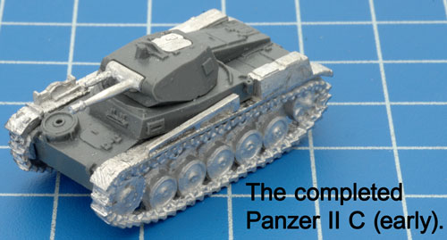The fully assembled Panzer II C (early)