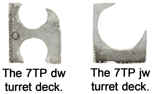 The different turret decks