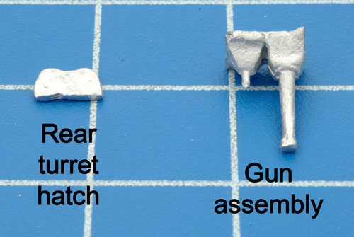 Examples of the Rear Turret Hatch and the Gun Assembly