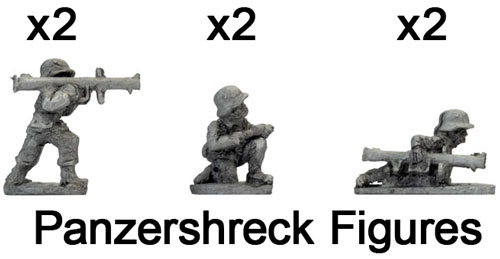The Hungarian Panzershreck figures