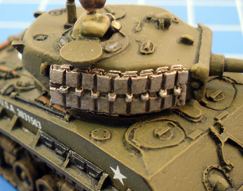 Sherman Turret and Hull Side Stowage
