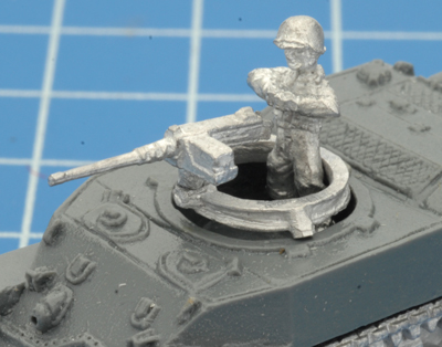 The Gunner figure in the turret recess as is