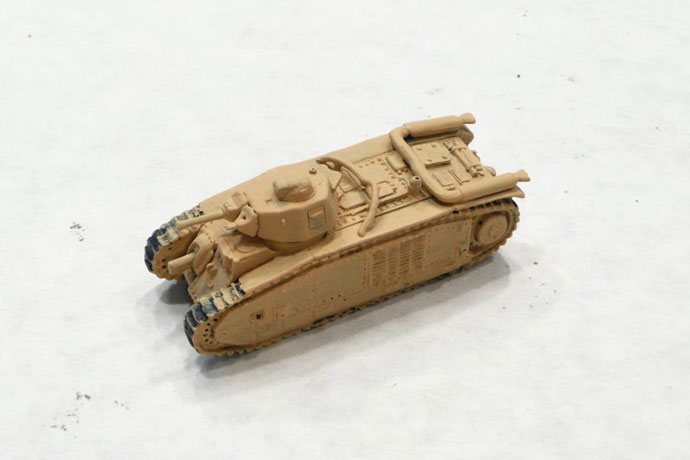 The Char B with a base coat of Tan Yellow (VP912)
