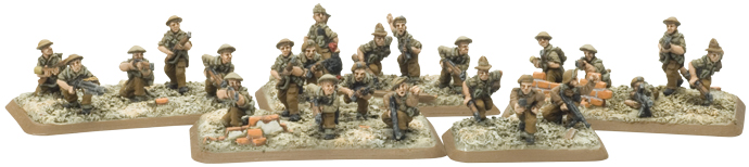 Commonwealth Rifle Team based on the plastic rubble bases