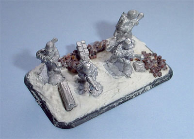 Basing with filler