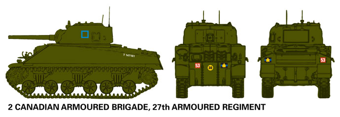 Canadian 27th Armoured Regiment Sherman III 