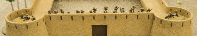 Mitraglieri Platoon in a Desert Fort