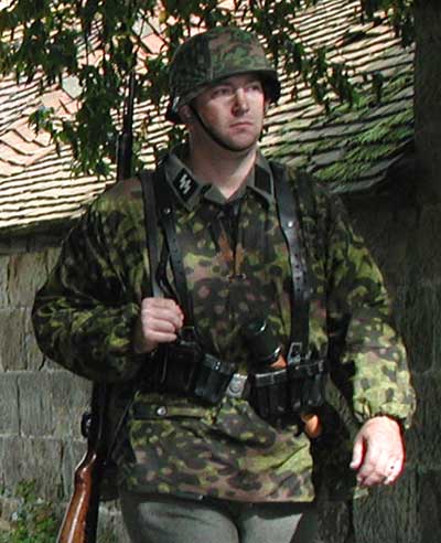 An example of Waffen-SS camouflage uniform