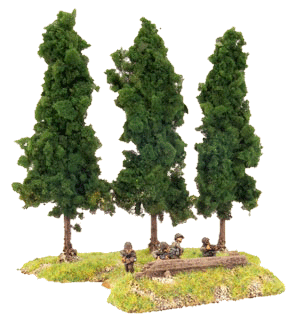 Entrenchments in a tree line