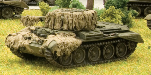 Completed Cromwell with Hessian camouflage