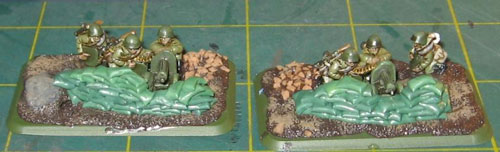 Sandbags added to the HMGs