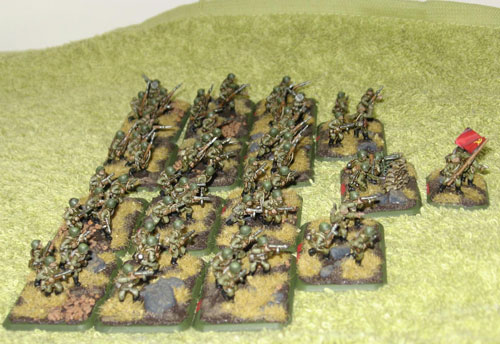 The finished two platoon Strelkovy company