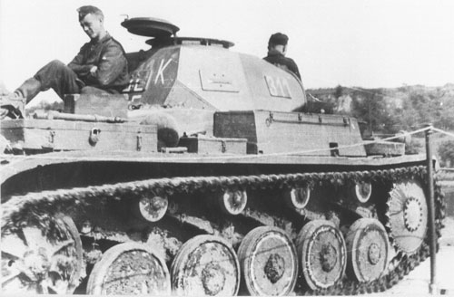 Panzer II crew at rest